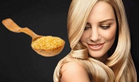 Маска для волос с желатином и медом