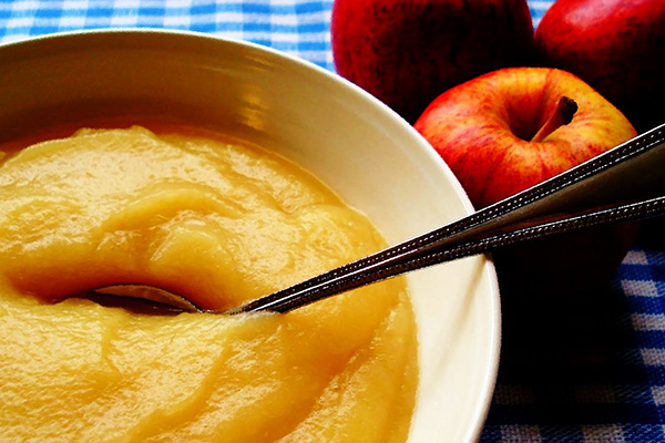 С фруктовым пюре