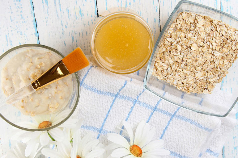 Маска с отрубями Маска с отрубями