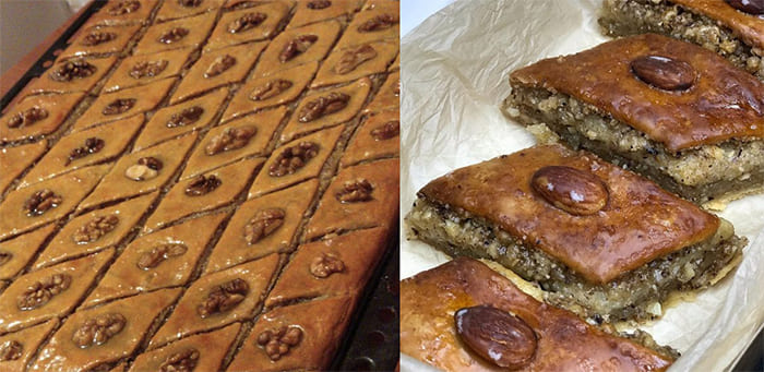 Бакинская пахлава на дрожжевом тесте