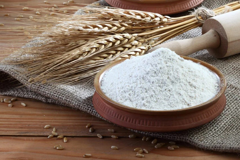 Мука из зерен пшеницы