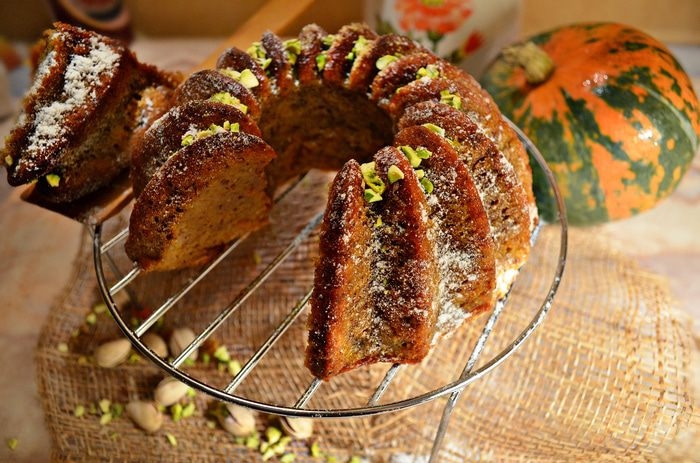 Медово-тыквенный кекс