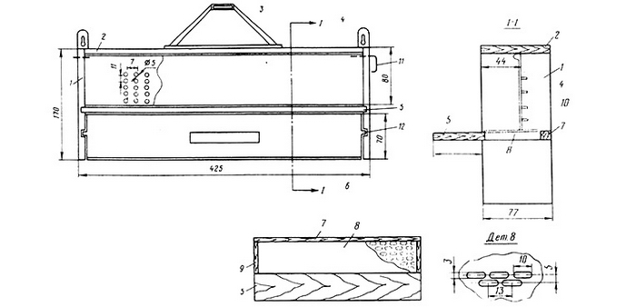 Чертеж пыльцеуловителя